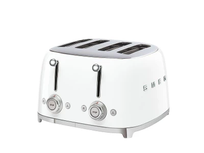 SMEG KENYÉRPIRÍTÓ, retro, 2x2 szeletes, fehér