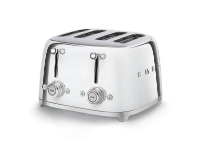 SMEG KENYÉRPIRÍTÓ, retro, 2x2 szeletes, fényes króm