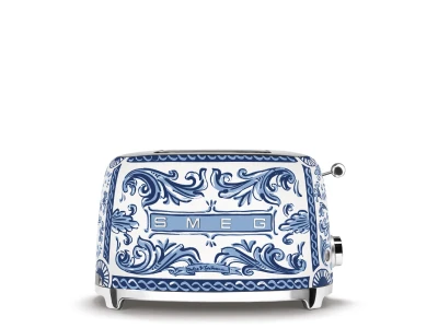 SMEG KENYÉRPIRÍTÓ, retro, 2 szeletes, D&G Blu Mediterraneo kollekció
