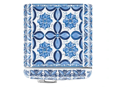SMEG KOMBINÁLT HŰTŐ ÉS FAGYASZTÓ, retro, 60,1x150 cm, jobb oldali pántok, D&G Blu Mediterraneo kollekció