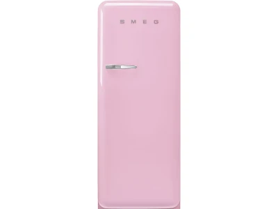 SMEG KOMBINÁLT HŰTŐ ÉS FAGYASZTÓ, retro, 60,1x150 cm, jobb oldali pántok, rózsaszín