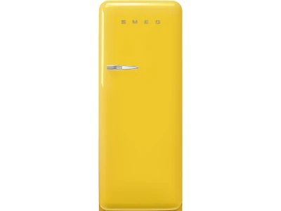SMEG KOMBINÁLT HŰTŐ ÉS FAGYASZTÓ, retro, 60,1x150 cm, jobb oldali pántok, sárga