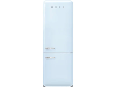 SMEG KOMBINÁLT HŰTŐ ÉS FAGYASZTÓ, retro, 70,6x205 cm, jobb oldali pántok,  világoskék