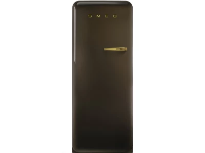 SMEG KOMBINÁLT HŰTŐ ÉS FAGYASZTÓ, retro, 60 cm,151 cm magas,222+26 l űrtartalom,bal pánt,csokoládé barna