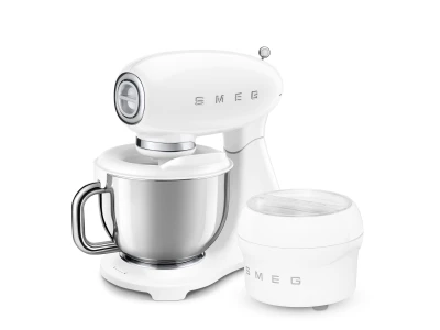 SMEG KONYHAI ROBOTGÉP, retro, fehér test és talp