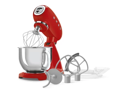 SMEG KONYHAI ROBOTGÉP, retro, piros test és talp