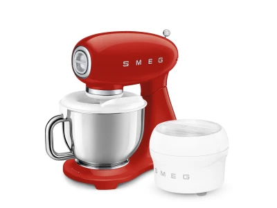 SMEG KONYHAI ROBOTGÉP, retro, piros test és talp