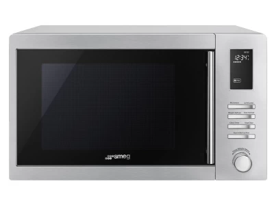 SMEG SZABADONÁLLÓ MIKROHULLÁMÚ SÜTŐ, Universal design, 25 liter, inox