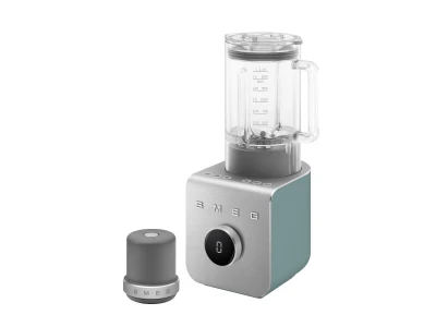 SMEG NAGY TELJESÍTMÉNYŰ TURMIXGÉP, Collezione design, vákuumszivattyú alaptartozék, matt smaragdzöld