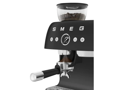 SMEG ŐRLŐVEL KOMBINÁLT ESPRESSO KÁVÉFŐZŐ, retro, matt fekete