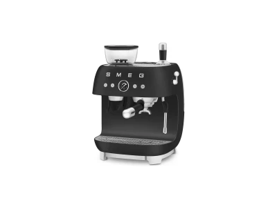 SMEG ŐRLŐVEL KOMBINÁLT ESPRESSO KÁVÉFŐZŐ, retro, matt fekete