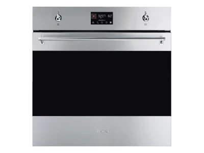 SMEG PIROLITIKUS HŐLÉGKEVERÉSES SÜTŐ, Classica design, Galileo, 60 cm, ES LCD, inox SMEG PIROLITIKUS HŐLÉGKEVERÉSES SÜTŐ, Classica design, Galileo, 60 cm, ES LCD, inox