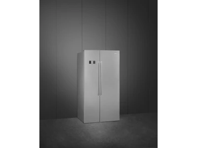 SMEG SIDE-BY-SIDE HŰTŐ ÉS FAGYASZTÓ, 91X179 cm, inox
