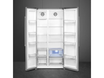 SMEG SIDE-BY-SIDE HŰTŐ ÉS FAGYASZTÓ, 91X179 cm, inox