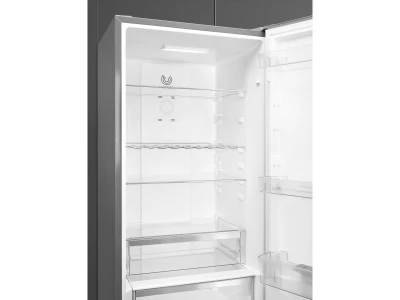 SMEG SZABADONÁLLÓ HŰTŐ ÉS FAGYASZTÓ, 60x186 cm, fordítható ajtó, LED kijelző, inox