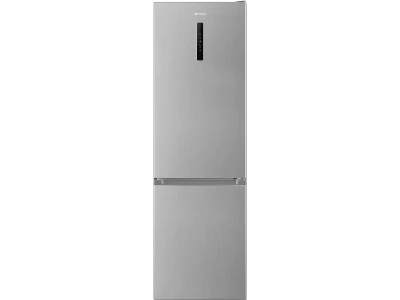 SMEG SZABADONÁLLÓ HŰTŐ ÉS FAGYASZTÓ, 60x186 cm, fordítható ajtó, LED kijelző, inox