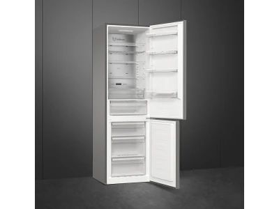 SMEG SZABADONÁLLÓ HŰTŐ ÉS FAGYASZTÓ, 60x200 cm, Active Ion, Life Plus zóna, külső kijelző, inox