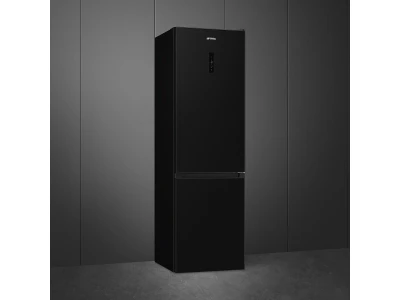 SMEG SZABADONÁLLÓ HŰTŐ ÉS FAGYASZTÓ, 60x200 cm, külső kijelző, sötét inox