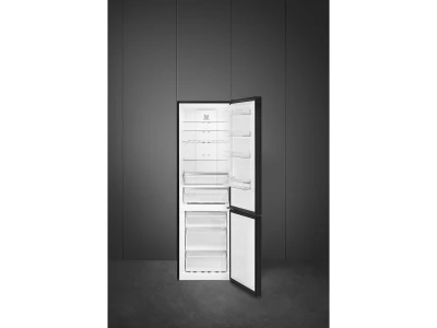SMEG SZABADONÁLLÓ HŰTŐ ÉS FAGYASZTÓ, 60x200 cm, külső kijelző, sötét inox
