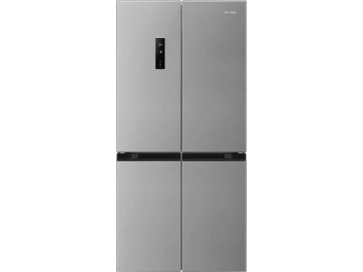 SMEG SZABADONÁLLÓ HŰTŐ ÉS FAGYASZTÓ, 84x179 cm, E energiaosztály, francia ajtó, inox