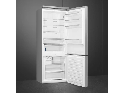 SMEG SZABADONÁLLÓ HŰTŐ ÉS FAGYASZTÓ, Classic design, 70x90 cm, jobb oldali pántok, inox