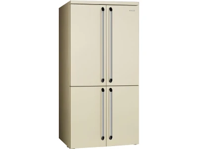 SMEG SZABADONÁLLÓ HŰTŐ ÉS FAGYASZTÓ, Victoria design, 91,5x187 cm, francia ajtó, bézs