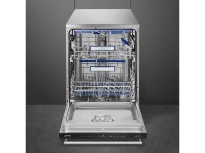 SMEG SZABADONÁLLÓ MOSOGATÓGÉP, 60 cm, 14 teríték, 10+1 funkció, 7 hőmérséklet, inox