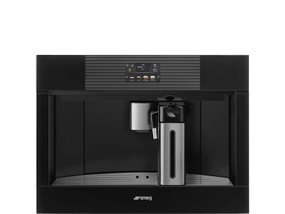 SMEG TELJESEN AUTOMATA KÁVÉFŐZŐ, Linea design, 60x45 cm, mélyfekete üveg