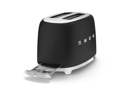 SMEG KENYÉRPIRÍTÓ, retro, 2 szeletes, matt fekete