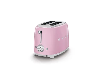 SMEG KENYÉRPIRÍTÓ, retro, 2 szeletes, rózsaszín