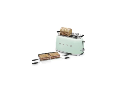 SMEG KENYÉRPIRÍTÓ, retro, 4 szeletes, világoszöld