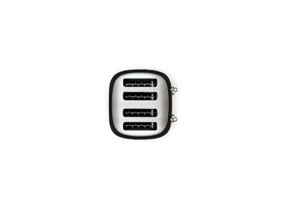 SMEG KENYÉRPIRÍTÓ, retro, 2x2 szeletes, fekete