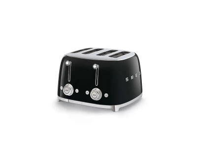 SMEG KENYÉRPIRÍTÓ, retro, 2x2 szeletes, fekete