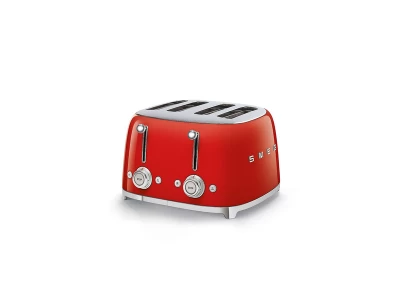 SMEG KENYÉRPIRÍTÓ, retro, 2x2 szeletes, piros
