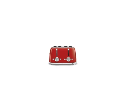 SMEG KENYÉRPIRÍTÓ, retro, 2x2 szeletes, piros