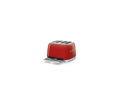 SMEG KENYÉRPIRÍTÓ, retro, 2x2 szeletes, piros
