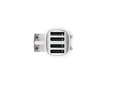 SMEG KENYÉRPIRÍTÓ, retro, 2x2 szeletes, fehér
