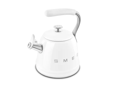 SMEG VÍZFORRALÓ TEÁSKANNA, retro, síppal, fehér