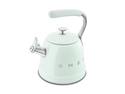 SMEG VÍZFORRALÓ TEÁSKANNA, retro, síppal, világoszöld