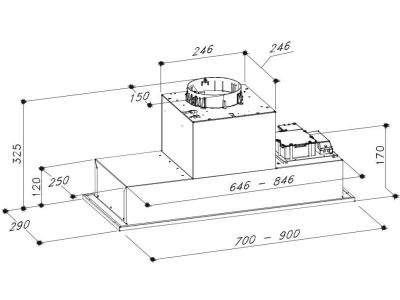 Sirius - Páraelszívó SL-903 P  90 cm