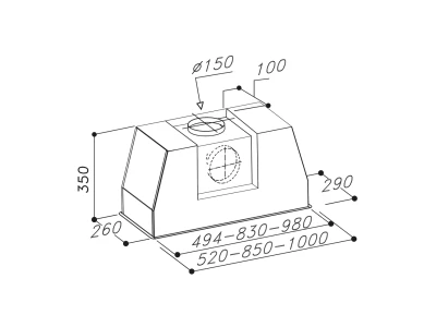 Sirius - Páraelszívó SL-906 L TW 85 cm