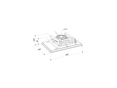 Sirius - Páraelszívó SLT-971 90 cm TW Inox brushless