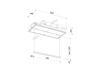 Sirius - Páraelszívó SLT-977 H200 TW WI-FI 4V