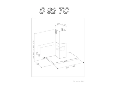 Sirius - Páraelszívó SLTC-92 TW 90 cm