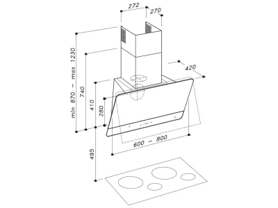 Sirius - Páraelszívó SLTC-93 TW 80 cm arany