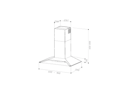 Sirius - Páraelszívó SLTC-97 60 cm TW fehér