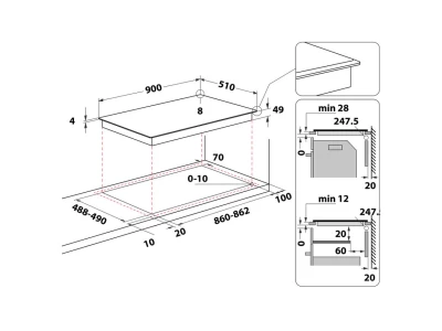 Whirlpool WT 1090 BA indukciós főzőlap